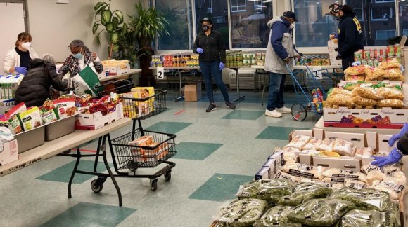 Helping Save Our Community: The Roosevelt Island Disabled Association Food Pantry RIDA Free Food Pantry in action...
